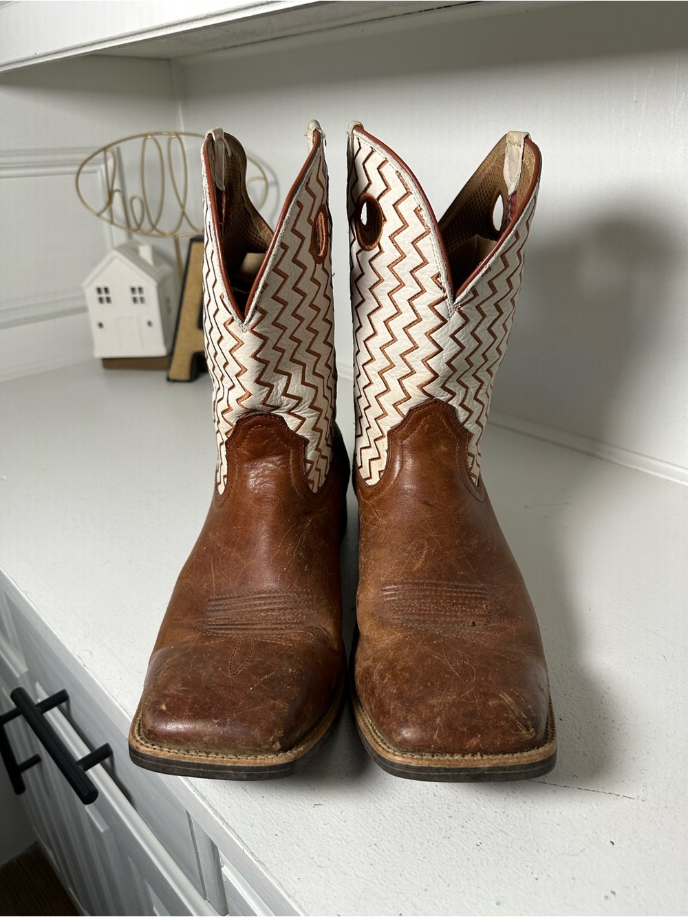 Twisted X Cowboy Work Boots Men's 12D Brown Leather CellStretch Western Boots - Picture 2 of 9
